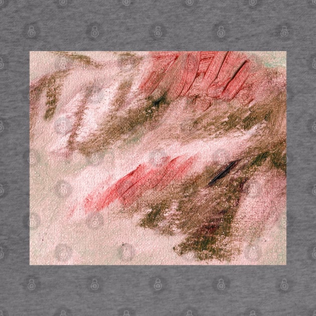 Abstract Oil Painting Pink Red Jade Green 11c7 by Go Abstract Art